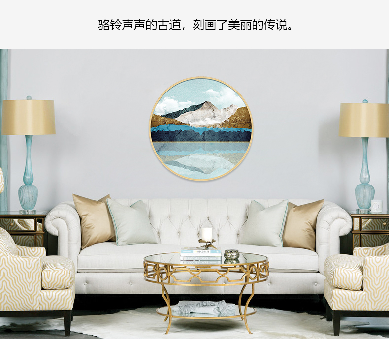 現(xiàn)代簡約客廳辦公室裝飾畫 書房玄關(guān)晶瓷畫 純手繪油畫 絲綢之路系列二