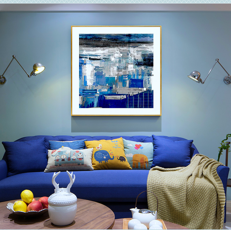 抽象晶瓷工藝畫(huà) 客廳裝飾畫(huà) 樣板房掛畫(huà) 玄關(guān)晶瓷畫(huà) 純手繪油畫(huà) 凌痕