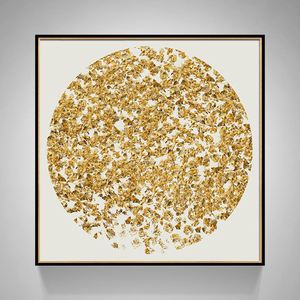 現(xiàn)代簡(jiǎn)約客廳裝飾畫 抽象風(fēng)格臥室床頭掛畫  晶瓷畫 金色年華