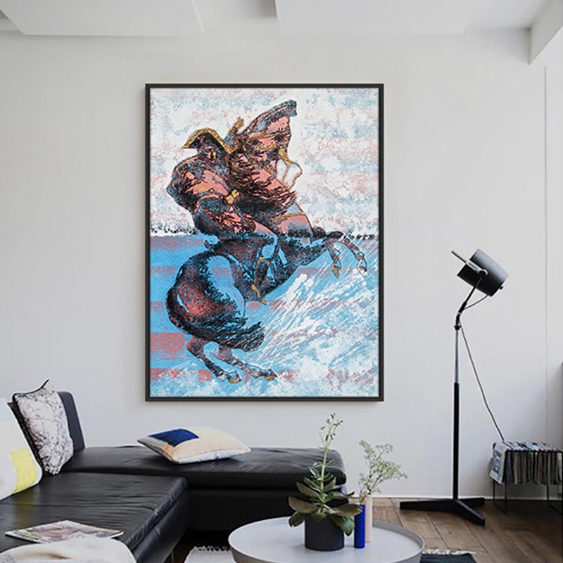 現(xiàn)代創(chuàng)意客廳裝飾畫 臥室原創(chuàng)手繪砂巖立體畫 走廊過道環(huán)保PS框掛畫 拿破侖