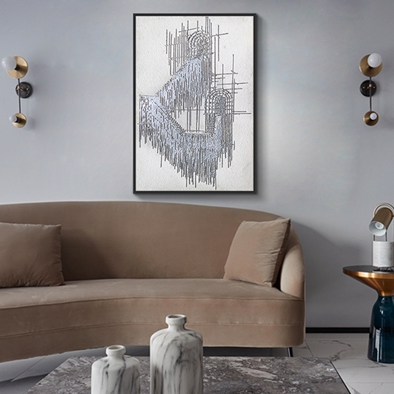 現(xiàn)代創(chuàng)意客廳裝飾 畫(huà)臥室原創(chuàng)手繪砂巖立體畫(huà) 餐廳環(huán)保PS框掛畫(huà) 空中橋