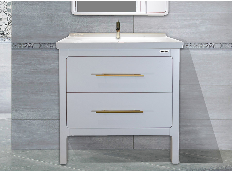 落地式陶瓷浴室柜,現(xiàn)代簡約實木浴室柜,GOHGOH浴室柜