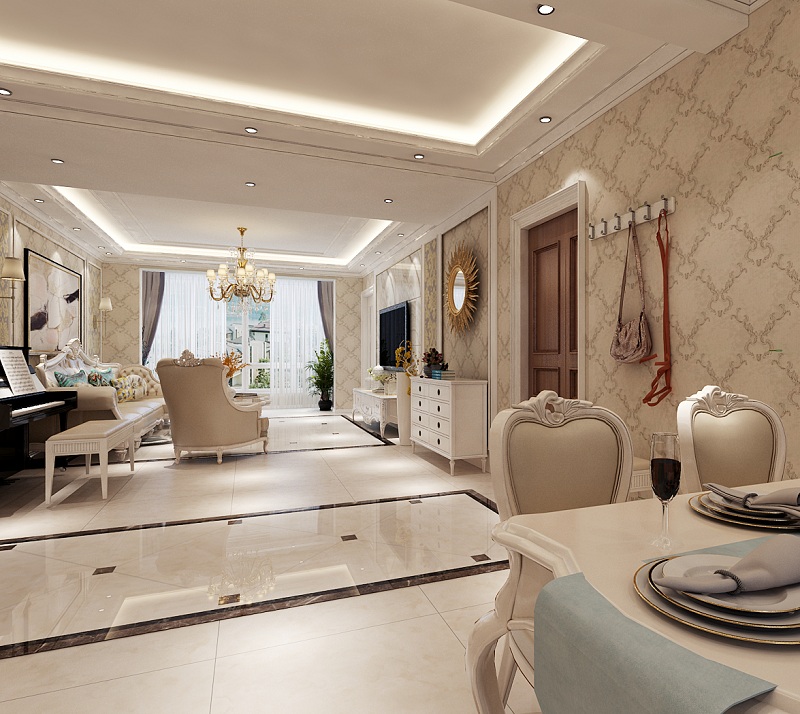 遼陽簡歐式裝修效果案例賞析